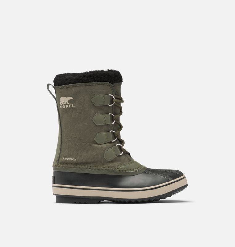 Botas Nieve Sorel Hombre - 1964 Pac™ Nylon Verde Oscuro/Negras - 45607-BNYG